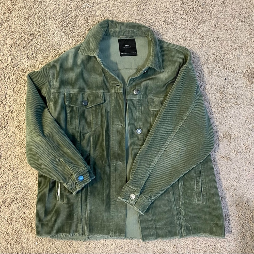 ZARA OVERSIZED CORDUROY OUTERWEAR